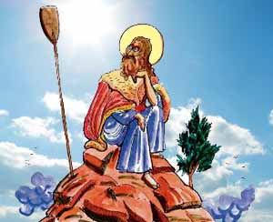 Ο Αη-Λιας με το κουπί...